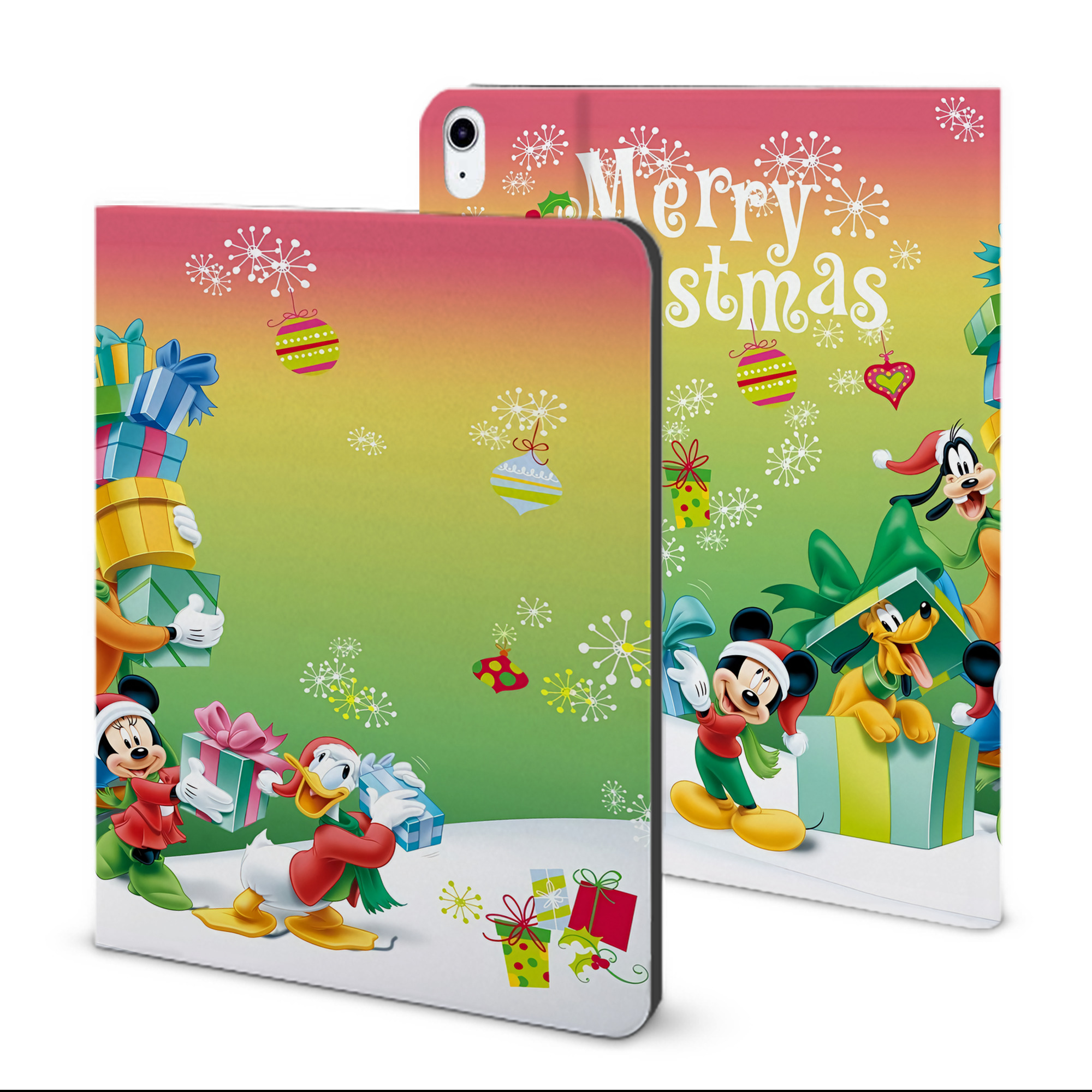 （画像用） ミッキーマウス Mickey Mouse IPad ケース ブック型 PUレザー TPU 耐衝撃 軽量 薄型 ペン収納なし 全面保護 IPad 各モデル対応